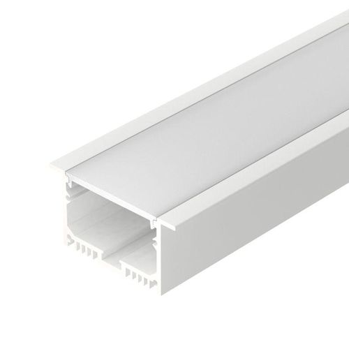 021374 Arlight | Профиль с экраном SL-LINIA62-F-2500 WHITE+OPAL алюм.