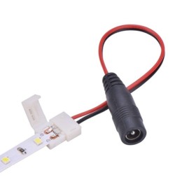 144-106 Lamper | Коннектор питания с джеком для одноцвет. LED лент 120LED/м влагозащ. (уп.10шт)