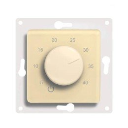 Extherm Th-HF-E-B EXTHERM | Термостат механический с ручным управлением; датчиком темпер. пола; под рамку Legrand Etica беж.