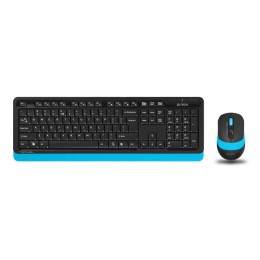1147572 A4TECH | Комплект клавиатура+мышь Fstyler FG1010 клавиатура черн./син. мышь черн./син. USB беспроводная Multimedia FG1010 BLUE