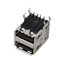05-0003 Rexant | Разъем гнездо на плату 2хUSB-A (металл)
