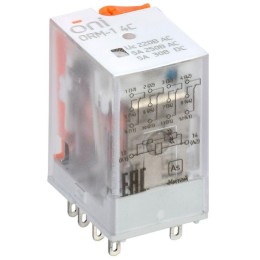 ORM-1-4C-AC220V-L-B ONI | Реле интерфейсное ORM-1 4C 220В AC с LED и тест. кнопкой