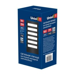 UL-00005415 Uniel | Светильник светодиодный архитектурный ULU-S40A-10W/4000К IP65 GREY уличный накладной бел. свет корпус сер.