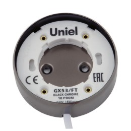 UL-00003735 Uniel | Светильник точечный GX53/FT Black Chrome накладной черн. хром.