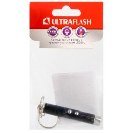 12325 Ultraflash | Фонарь LED30L (1LED+лазерная указка 3хAG3 блист-пакет черн.)