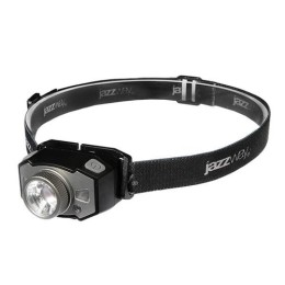 5036642 JazzWay | Фонарь аккумуляторный налобный AccuH1-L5WZ-bk zoom LED 5Вт + 2хRED SMD IP54 5 режимов: 100проц. 180лм 3.5ч/50проц. 110лм 5.5ч/30проц. 65лм 15ч/красн. 28ч/мигающ. красн. 12ч аккум. 0.8А.ч управл. жестами черн./сер.