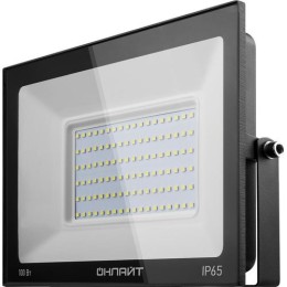 61947 ОНЛАЙТ | Прожектор светодиодный 61 947 OFL-100-4K-BL-IP65-LED 100Вт 4000К IP65 8000лм черн.