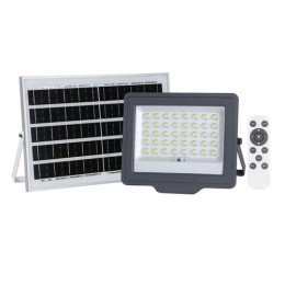 5044418 JazzWay | Прожектор светодиодный PFL SOLAR 100 6500К IP65 ДО с солнечн. панелью и пультом в компл.