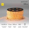 121-121-4 Neon-Night | Шнур светодиодный Дюралайт фиксинг 2Вт 24LED/м Эконом желт. (уп.100м)