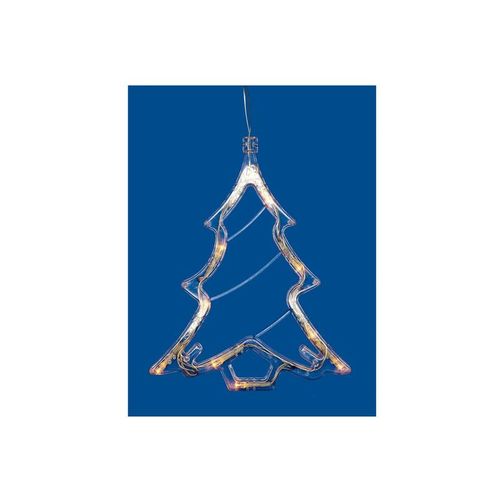 UL-00007254 Uniel | Фигура ULD-H1620-010/STA/3AAA WARM WHITE IP20 XMAS TREE Елочк 3AAA (не в/к) 18х19см подвес 10 LED провод прозр.