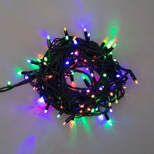 315-159 Neon-Night | Гирлянда модульная светодиодная "Дюраплей LED" 20м 200LED мультиколор 18Вт 230В IP67 постоян. свечение провод каучук черн. (нужен шнур питания 315-000)