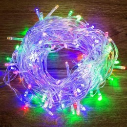 304-029 Neon-Night | Гирлянда светодиодная универсальная 10м 100LED мультиколор 4Вт IP20 с контроллером провод ПВХ прозр.