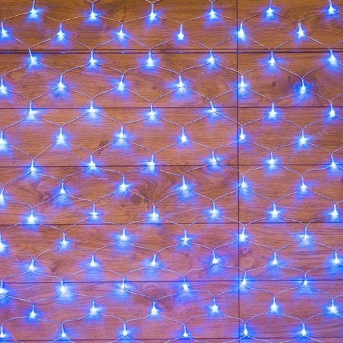 215-133 Neon-Night | Гирлянда светодиодная "Сеть" 1.8х1.5м 180LED син. 15Вт IP20 провод ПВХ прозр.