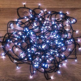 303-106 Neon-Night | Гирлянда светодиодная универсальная 20м 200LED бел. 8Вт IP20 с контроллером 8 режимов