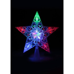 KOC_STAR10LED_RGB КОСМОС | Фигурка "Макушка на елку "Звезда" 10 мигающих светодиодов шнур 2м IP20