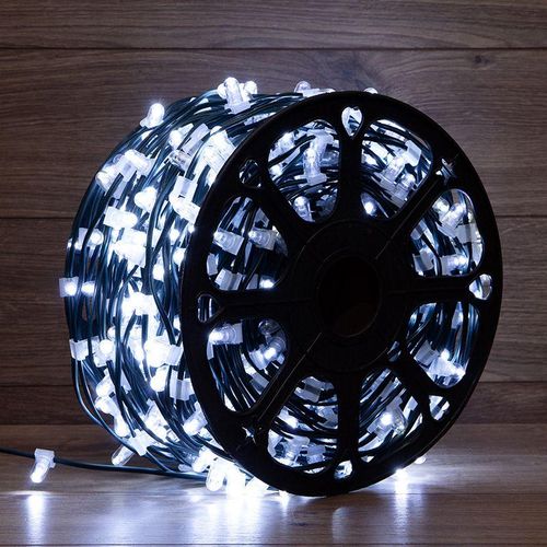 325-145 Neon-Night | Гирлянда светодиодная "LED ClipLight" шаг 15см 665LED бел. 80Вт 12В IP65 эффект мерцания flashing бел. (уп.100м)