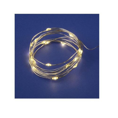 UL-00007183 Uniel | Гирлянда LED на батарейках ULD-S0200-020/SСB/2AA WARM WHITE IP20 DEW 2AA (не в/к) "Роса" 2м 20 диодов тепл.бел. провод медн.