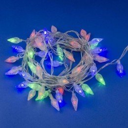 UL-00007194 Uniel | Гирлянда LED "Шишки-1" ULD-S0500-050/DTA MULTI IP20 PINE CONES-1 5м 50 диодов разноцвет. свет провод прозр.