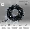 315-195 Neon-Night | Гирлянда модульная светодиодная "Дюраплей LED" 10м 200LED бел. 18Вт 230В IP67 эффект мерцания провод каучук черн. (нужен шнур питания 315-000)