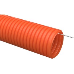 CTG21-20-K09-100 IEK | Труба гофрированная ПНД тяжелая d20мм с протяжкой оранж. (уп.100м)