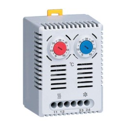 T2C10M EKF | Термостат NO+NC (охлаждение и обогрев) на DIN-рейку 10A 230В IP20 PROxima