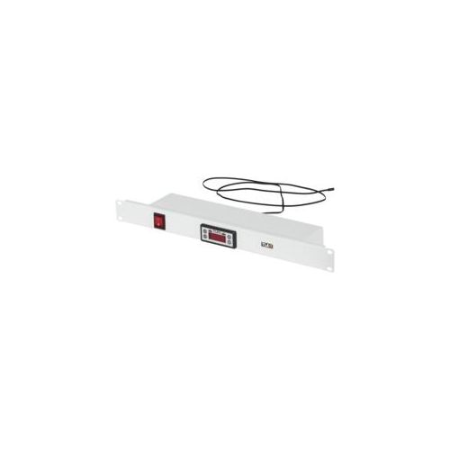 TLK-TERM-GY TLK | Панель с терморегулятором и датчиком 19дюйм 1U Г90мм без шнура питания сер.