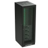 R5IT4282PFB DKC | Шкаф напольный 42U 800х1200 двери перфорир./перфорир. укомплектован вводом и заглушками RAL9005
