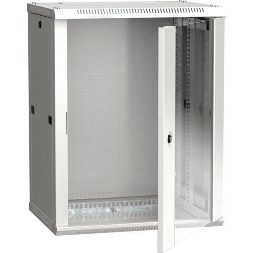 LWR3-12U64-GF ITK | Шкаф 19дюйм LINEA W 12U 600х450мм настен. стекл. дверь RAL7035