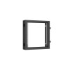 TWC-126015-BS-BK TLK | Секция пристенная поворотная 19дюйм 12U Ш600хВ636хГ156мм 1 пары L-образ. монтажных направляющих черн. RAL 9005.