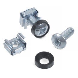 7079c Cabeus | Винт SH-J014 с шайбой и гайкой M6 для крепления 19дюйм оборудования
