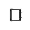 TWC-126015-BS-BK TLK | Секция пристенная поворотная 19дюйм 12U Ш600хВ636хГ156мм 1 пары L-образ. монтажных направляющих черн. RAL 9005.