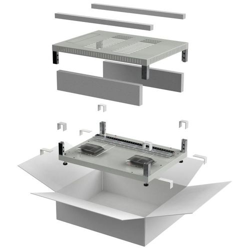 LE35-XXX66-X ITK | Комплект основание и крыша 600х600мм для шкафа 18-47U сер. LINEA E