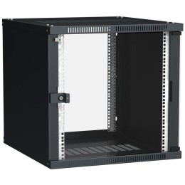 LWE5-09U53-GF ITK | Шкаф LINEA WE 9U 550x350мм дверь стекло черн.