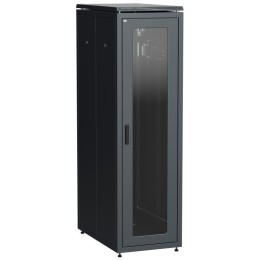 LN05-33U81-GP ITK | Шкаф сетевой LINEA N 33U 800х1000мм стекл. передняя дверь задняя перф. чер.