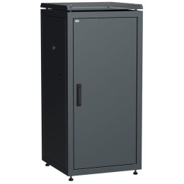 LN05-24U66-M ITK | Шкаф сетевой 19дюйм LINEA N 24U 600х600мм металлическая передняя дверь черн.