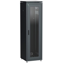 LN05-47U66-G ITK | Шкаф сетевой 19дюйм LINEA N 47U 600х600мм стекл. передн. дверь черн.