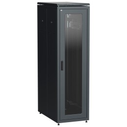 LN05-33U81-GM ITK | Шкаф сетевой LINEA N 33U 800х1000мм стекл. передняя дверь задняя металлическая чер.