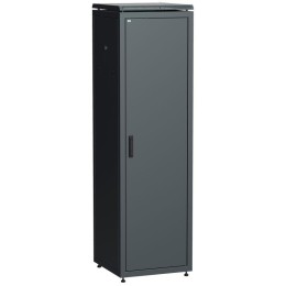 LN05-42U66-M ITK | Шкаф сетевой 19дюйм LINEA N 42U 600х600мм металлическая передняя дверь черн.