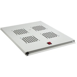 04-2601 Rexant | Модуль вентиляторный потолочный с 4-мя вентиляторами без термостата для шкафов Standart с глубиной 800мм
