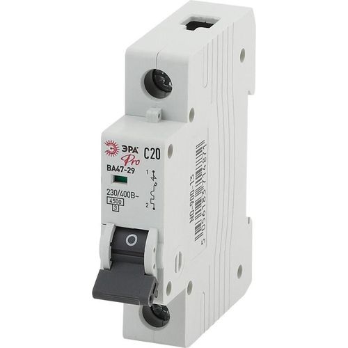 Б0031748 Эра | Выключатель автоматический модульный 1п C 20А ВА47-29 Pro NO-900-13
