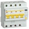 MAD13-4-063-C-100 IEK | Выключатель автоматический дифференциального тока селективный 4п 63А 100мА тип AC АД14S