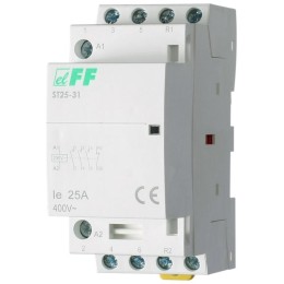 EA13.001.008 Евроавтоматика F&F | Контактор ST25-31 (3NO+1NC 4Вт 2 модуля монтаж на DIN-рейке 230В AC 25А IP20)