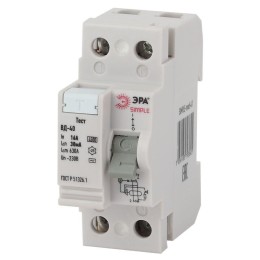 Б0039261 Эра | Выключатель дифференциального тока (УЗО) 2п 16А/30мА ВД-40 (электронное) SIMPLE-mod-41