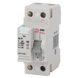 Б0039271 Эра | Выключатель дифференциального тока (УЗО) 2п 40А/300мА ВД-40 (электронное) SIMPLE-mod-51