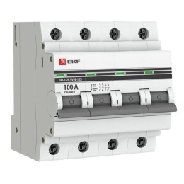 SL125-4-100-pro EKF | Выключатель нагрузки 4п 100А ВН-125 PROxima