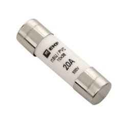 pvc-10x38-20 EKF | Вставка плавкая цилиндрическая ПВЦ 10х38 20А