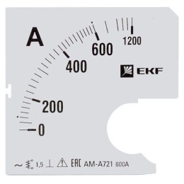 s-a721-600 EKF | Шкала сменная для A721 600/5А-1.5 PROxima