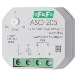 Автомат лестничный ASO-205 (для уст. в монтажную коробку 230В 8А 1Z IP40) F&F EA01.002.003