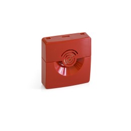 Rbz-208468 Рубеж | Оповещатель охранно-пожарный звуковой ОПОП 2-35 12В корпус красн.