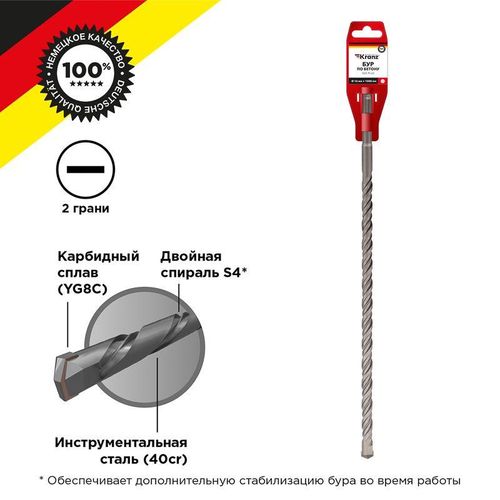 KR-91-0089 Kranz | Бур по бетону 16x1000x940мм SDS PLUS